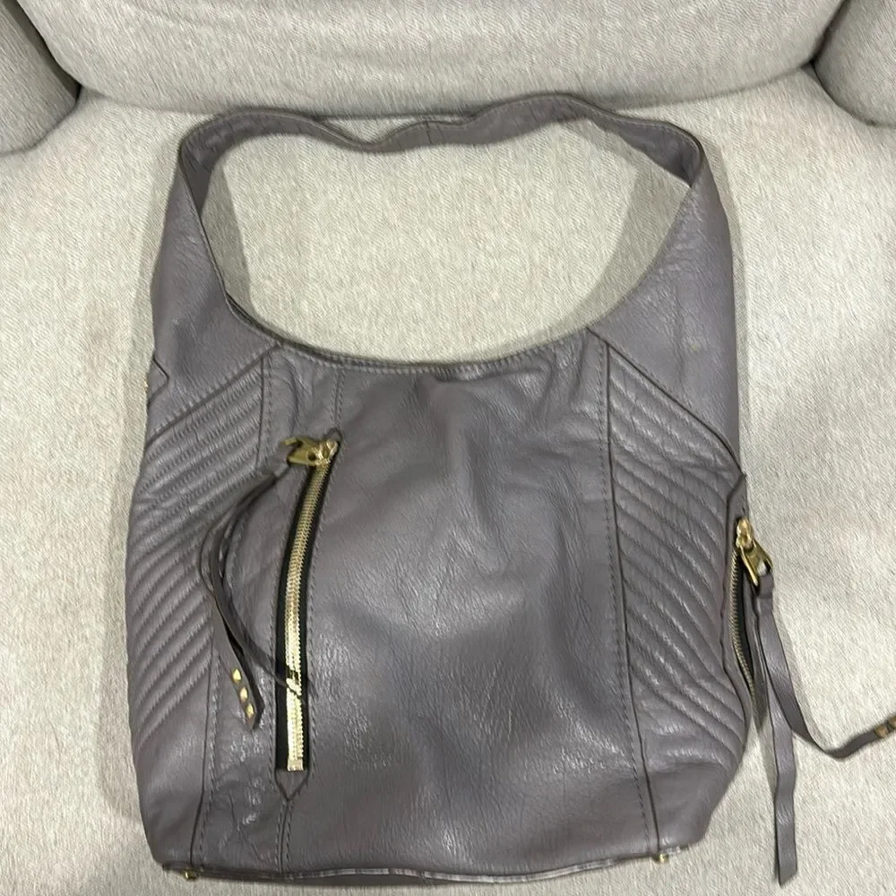 orYANY Gray Hobo Leather Bag